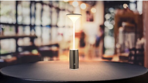 Globo 21020B - LED Димируема настолна лампа QUIRIN LED/1,2W/3,7V 3000K черен