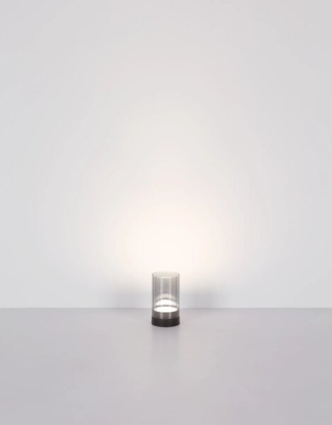 Globo 21012S -LED Екстериорна настолна лампа PIXY LED/2W/3,7V 2700/4000/6500K IP44 сив