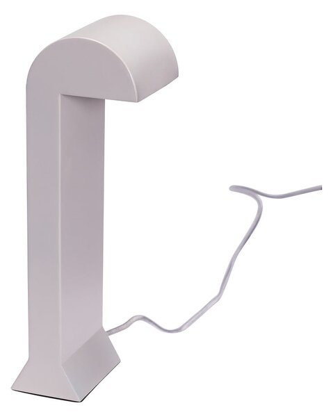 Светлосива LED затъмняваща се настолна лампа (височина 34 cm) Soothe – Hübsch