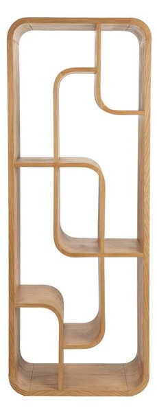 Библиотека от масивен дъб в естествен цвят 60x160x35 cm Seven – Zuiver