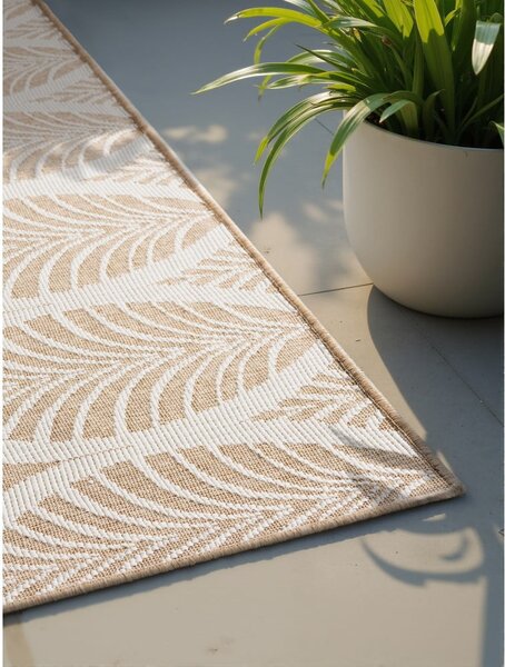 Килим за открито и закрито в цвят слонова кост и бежово 120x170 cm Duet Liora – NORTHRUGS