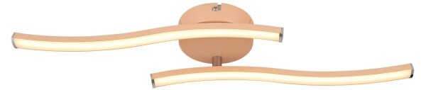 Globo 67178P - LED Полилей за повърхностен монтаж TYLER LED/12W/230V 3000K оранжев