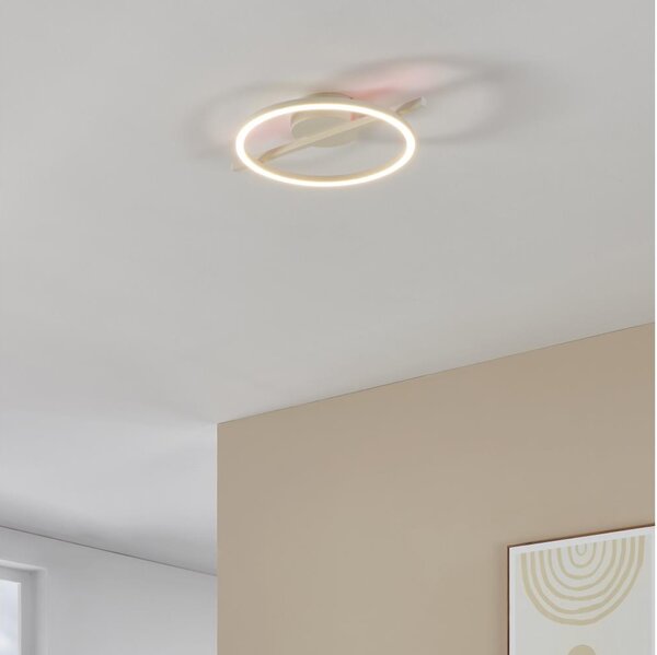 Eglo 901114 - LED Димируем плафон AMANDOLO LED/17W/230V бял + д.у