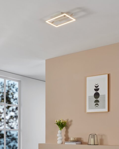 Eglo 901116 - LED Димируем плафон AMANDOLO LED/17W/230V бял + д.у