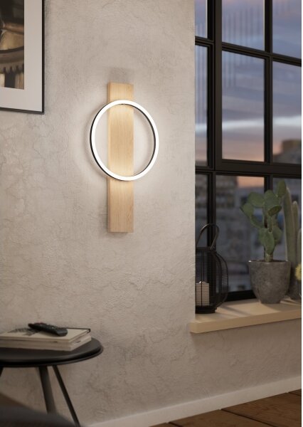 Eglo 901715 - LED аплик BOYAL LED/12W/230V 3000K бежов/черен