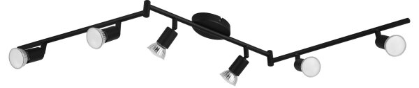 Eglo 32433 - LED Спот BUZZ-LED 6xGU10/2,8W/230V 3000K черен