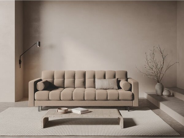 Бежов разтегателен диван с място за съхранение 222 cm Bali – Cosmopolitan Design