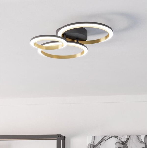 Eglo 901224 - LED Димируем плафон CALLIERA LED/20W/230V черен/златист