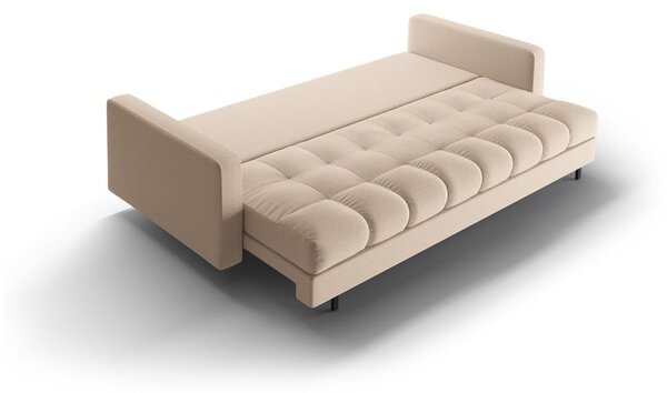 Бежов разтегателен диван с място за съхранение 222 cm Bali – Cosmopolitan Design