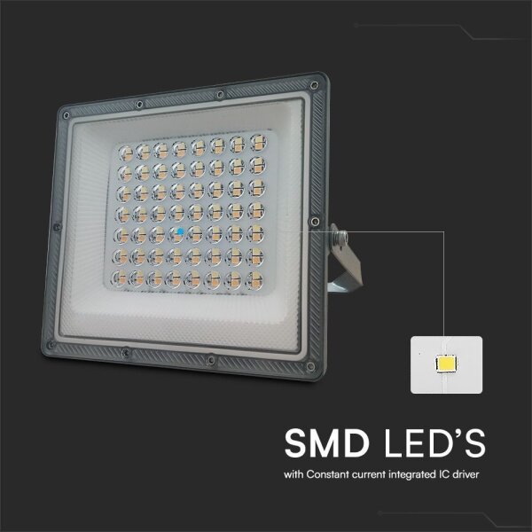LED Прожектор LED/50W/230V IP65 3000/4000/6500K сив