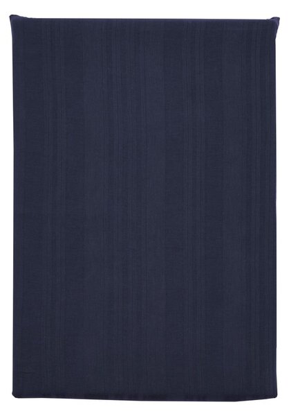 Тъмносиньо единично удължено спално бельо от дамаск 140x220 cm Noble – Södahl