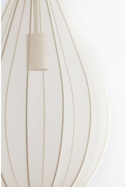 Бежово висящо осветително тяло с текстилен абажур ø 28 cm Itela – Light & Living