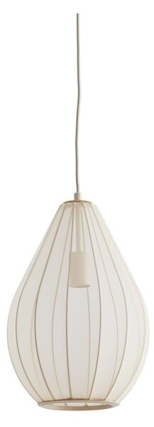 Бежово висящо осветително тяло с текстилен абажур ø 28 cm Itela – Light & Living