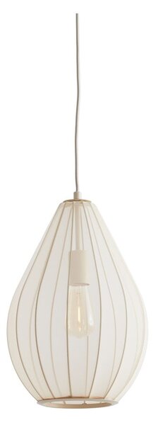 Бежово висящо осветително тяло с текстилен абажур ø 28 cm Itela – Light & Living