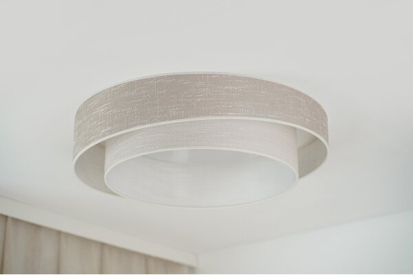 Brilagi - LED Плафониера DOVER SHINE LED/26W/230V Ø 60 см сив/кремав