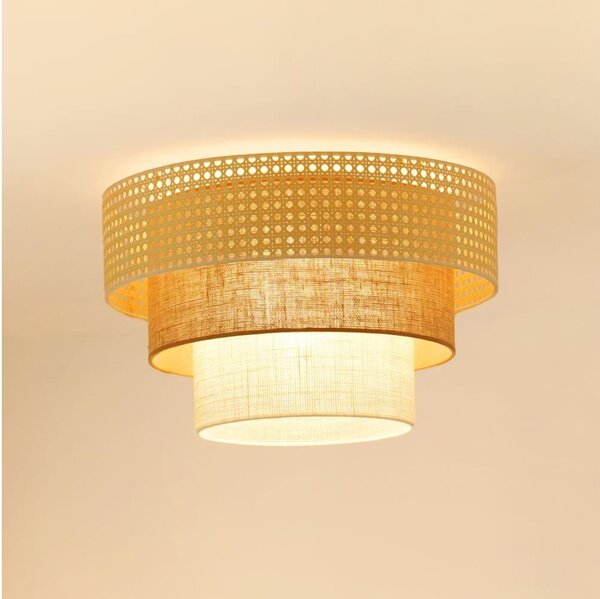 Brilagi таванно осветително тяло CEDAR LUNETA 1xE27/15W/230V пр. 45 ратан/кафяво