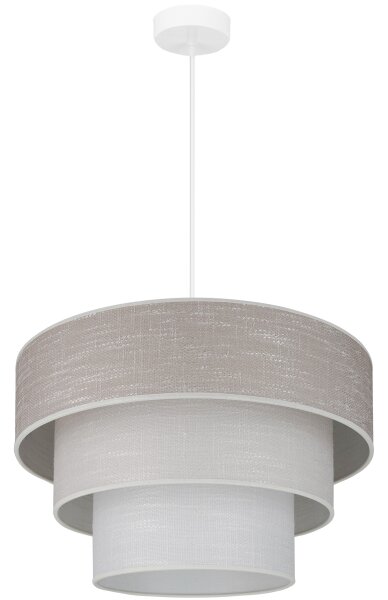 Brilagi - Пендел ALASKA LUNETA 1xE27/15W/230V Ø 45 см сив/кремав