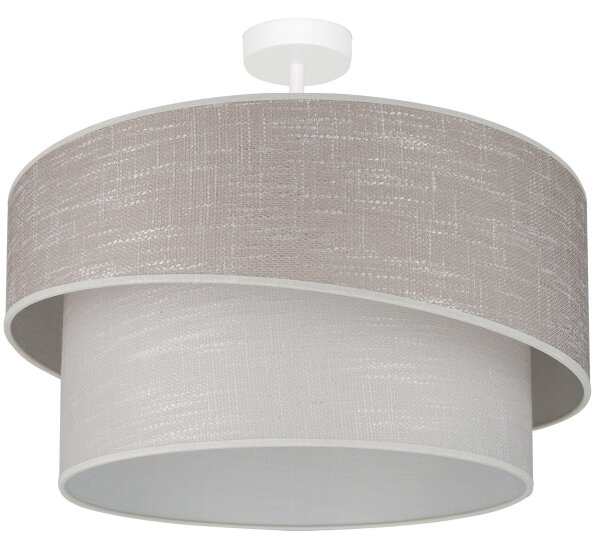 Brilagi - Полилей за повърхностен монтаж DOVER SHINE 1xE27/15W/230V Ø 50 см сив/кремав