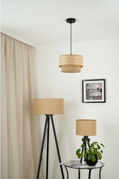 Brilagi - Полилей Montana Boho 1xE27/15W/230V, Ø 25 см, кафяв/черен