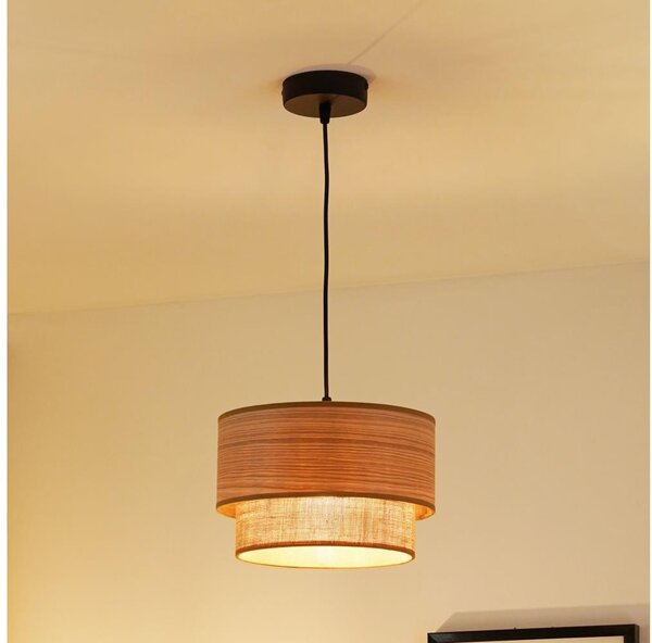 Brilagi - Полилей Montana Boho 1xE27/15W/230V, Ø 25 см, кафяв/черен