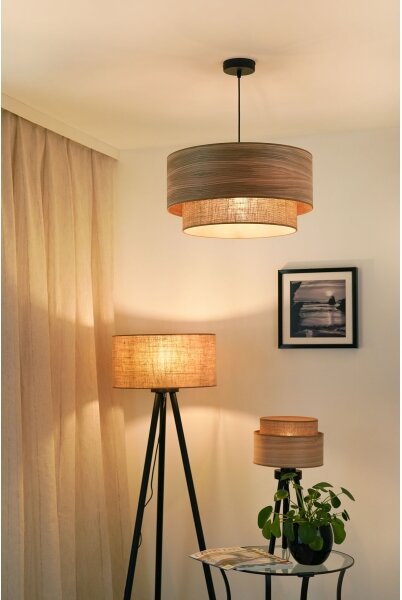 Brilagi - Полилей MONTANA BOHO 1xE27/15W/230V, Ø 45 см, кафяв/черен