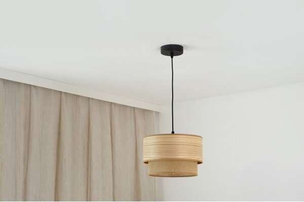 Brilagi - Полилей Montana Boho 1xE27/15W/230V, Ø 25 см, кафяв/черен