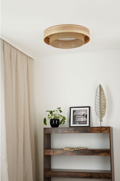 Brilagi - LED таванно осветление MONTANA BOHO LED/26W/230V пр. 60 см кафяво