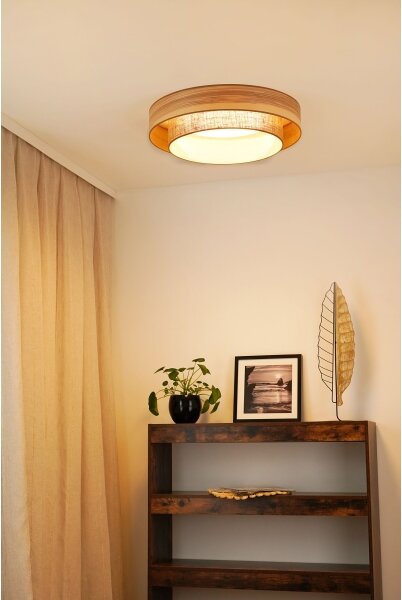 Brilagi - LED таванно осветление MONTANA BOHO LED/26W/230V пр. 60 см кафяво