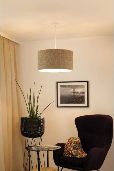 Brilagi - Пендел BOUCLE ROLLER 1xE27/15W/230V Ø 50 см кафяв