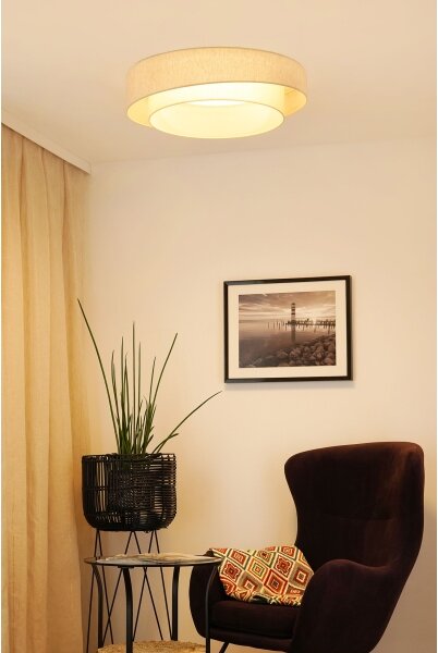 Brilagi - LED Плафониера SHINE LED/26W/230V Ø 60 см кремав