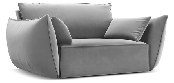 Светлосиво кадифено кресло Vanda – Mazzini Sofas