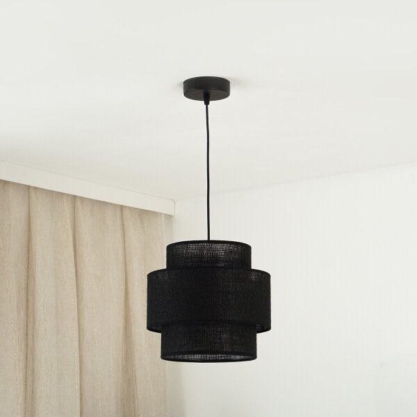 Brilagi - Полилей SPACE YUTE 1xE27/15W/230V, Ø 25 см, черен