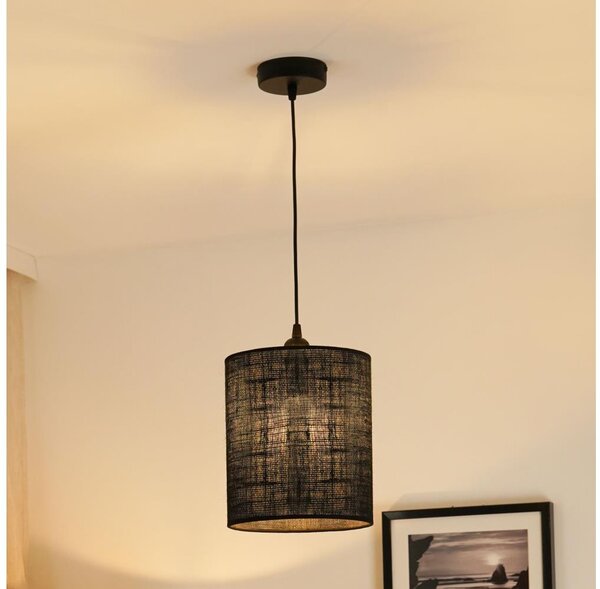 Brilagi - Полилей TUBES 1xE27/15W/230V, Ø 20 см, черен