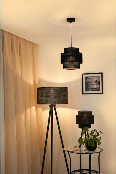 Brilagi - Полилей SPACE YUTE 1xE27/15W/230V, Ø 25 см, черен