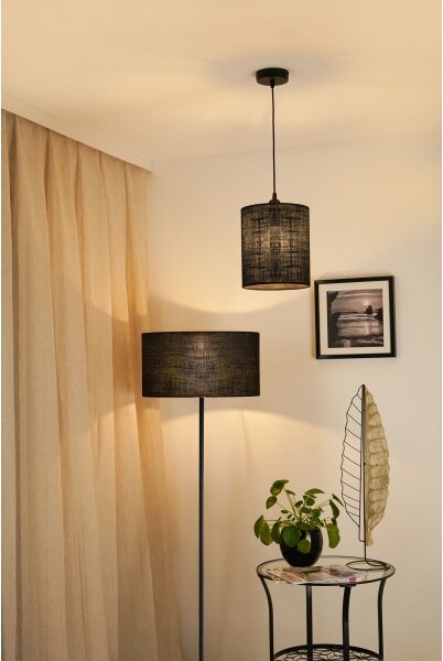 Brilagi - Полилей TUBES 1xE27/15W/230V, Ø 20 см, черен
