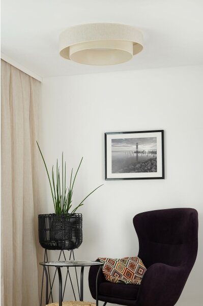 Brilagi - LED Плафониера SHINE LED/26W/230V Ø 60 см кремав