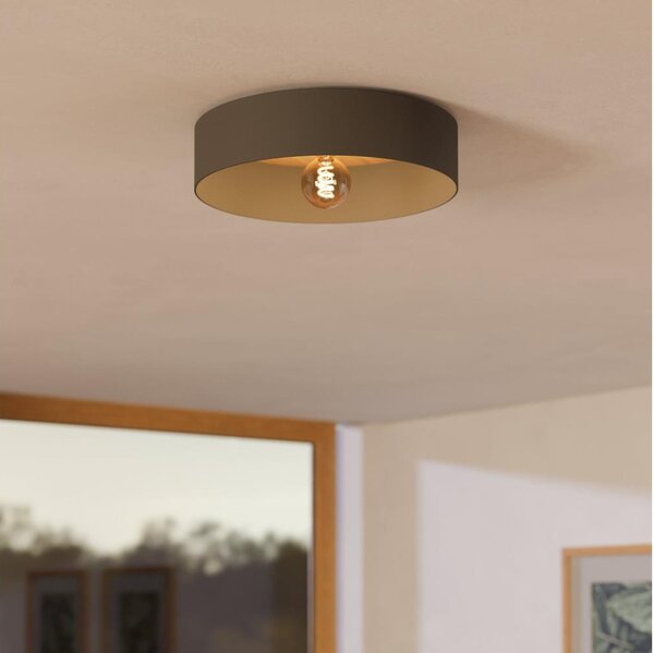 Eglo 901745 - Плафон DUAIA 1xE27/40W/230V сив