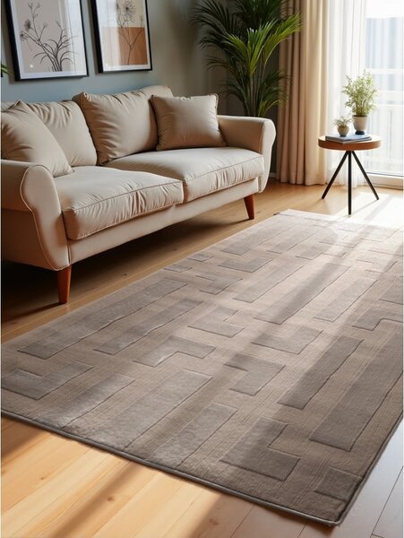 Бежов килим 120x170 cm Perles Onyx – Elle Decoration