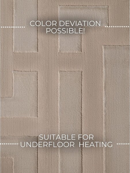 Бежов килим 120x170 cm Perles Onyx – Elle Decoration