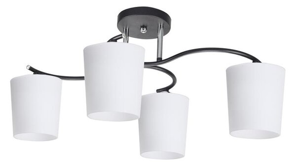 Висящ полилей ESNYR 4xE27/40W/230V черен/бял