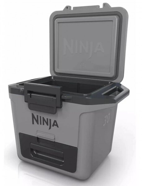 Хладилна кутия Ninja FrostVault FB131EUGY, 28 л, Пасивна, 48 кена, Поддържа лед до 5 дни, Сухо отделение, Сив