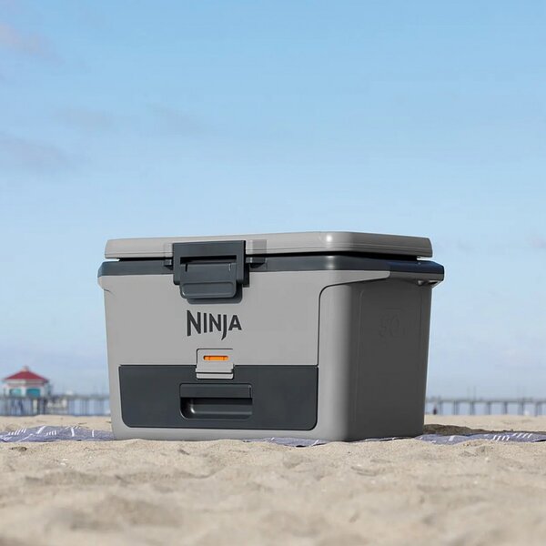 Хладилна кутия Ninja FrostVault FB151EUGY, 47 л, Пасивна, 80 кена, Поддържа лед до 6 дни, Сухо отделение, Сив