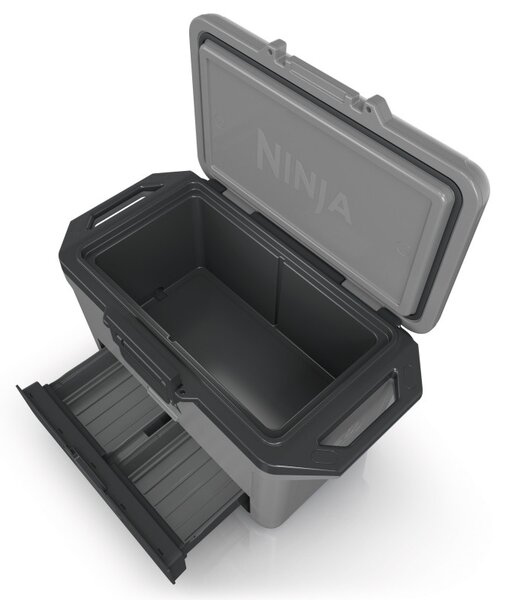 Хладилна кутия Ninja FrostVault FB151EUGY, 47 л, Пасивна, 80 кена, Поддържа лед до 6 дни, Сухо отделение, Сив
