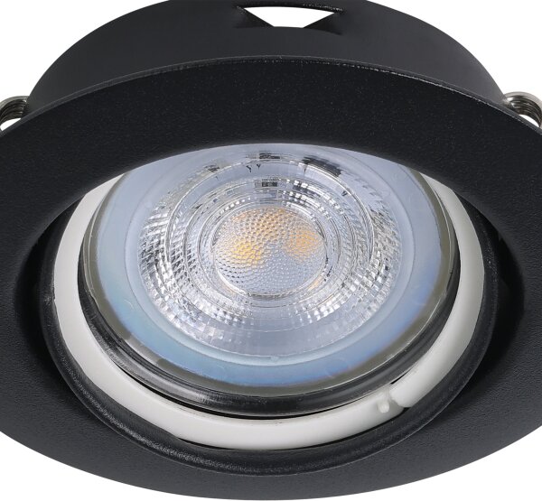 Eglo 901755 - К-кт 3x LED Лампа за окачен таван FAVAZZINA 1xGU10/4W/230V черен