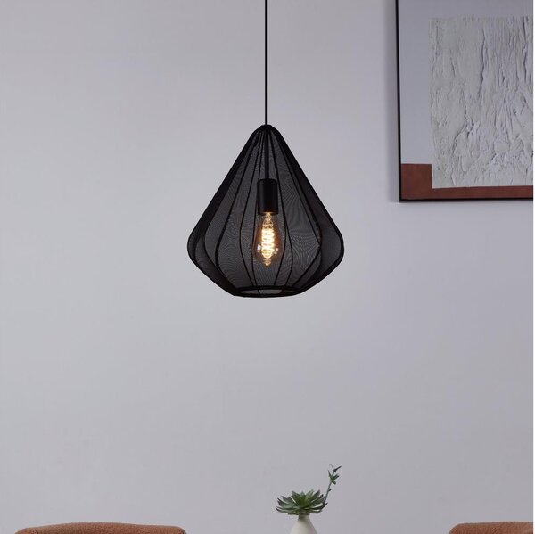 Eglo 43994 - Пендел 1xE27/40W/230V Ø 33,5 см черен