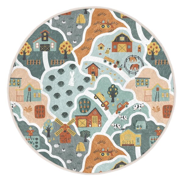 Детско килимче за игра подходящо за пране ø150 cm Farmer's Life – Mila Home