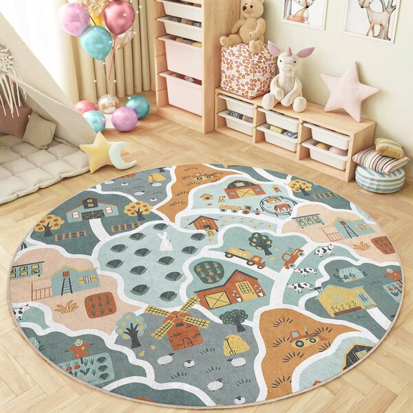 Детско килимче за игра подходящо за пране ø150 cm Farmer's Life – Mila Home