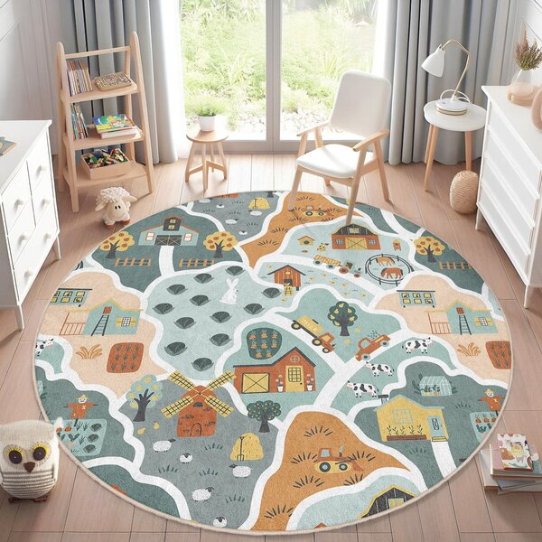 Детско килимче за игра подходящо за пране ø150 cm Farmer's Life – Mila Home