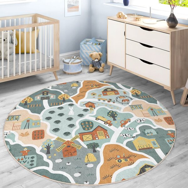 Детско килимче за игра подходящо за пране ø150 cm Farmer's Life – Mila Home