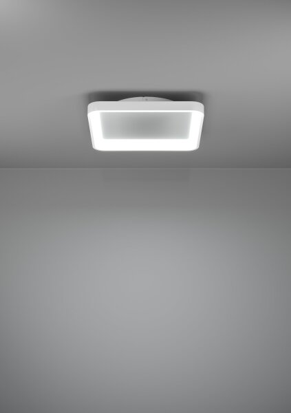 Eglo 901249 - LED Димируем плафон LORETELLO LED/12W/230V бял + д.у